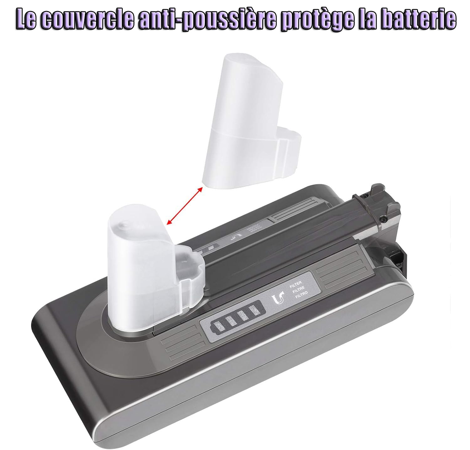KUNLUN Batterie de Remplacement pour V10, 25.2V Batterie pour V10 SV12 Cyclone Animal Absolute Motorhead Fluffy Total Clean Aspirateur