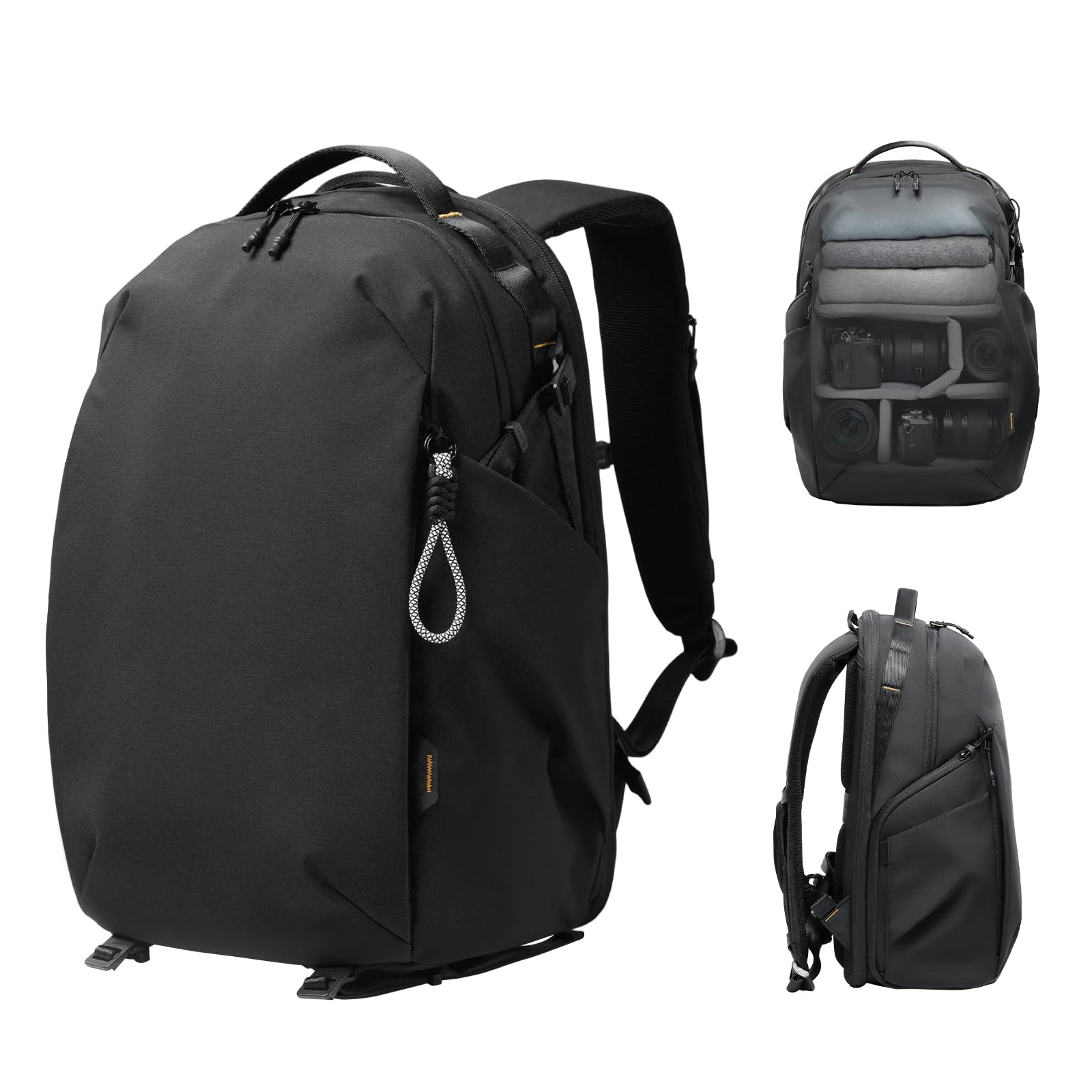 ULANZI YY038 Kamerarucksack 22L, Große wasserabweisend Fotorucksack für Kamera, Objektive, Drohne & 16" Laptop, Verstellbare Klett-Trennwände, Diebstahlsicherer Reißverschluss für Outdoor, Reise