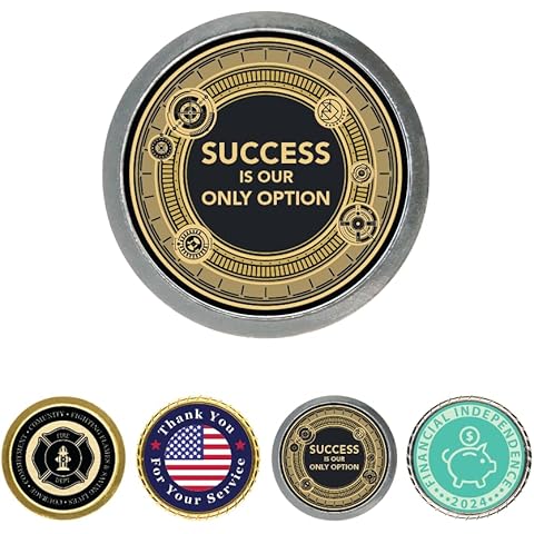 Custom Engraved Challenge Coin - Personalized Medallions by Gem Awards (1 Sided, Si...