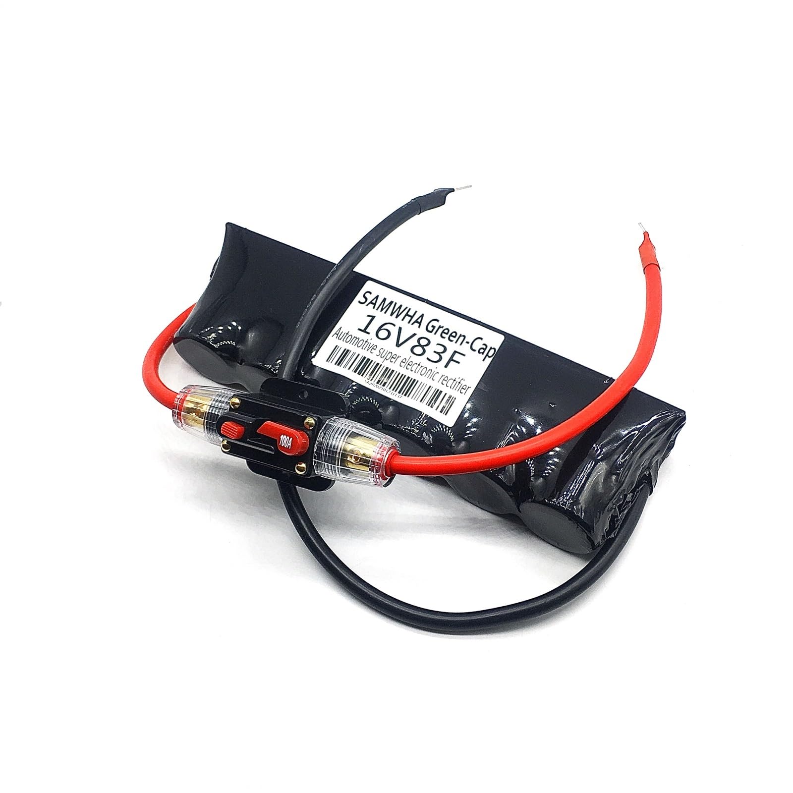 Supercondensador 16V83F, rectificador electrónico automotriz, carcasa termorretráctil, condensador de arranque, coche de arranque de alta corriente