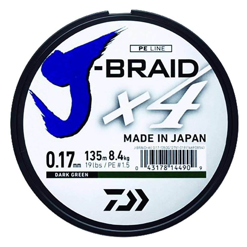 Daiwa - Fishing Braid J Braid 4B 1350M 29/100 Green - 12741629 — image 1