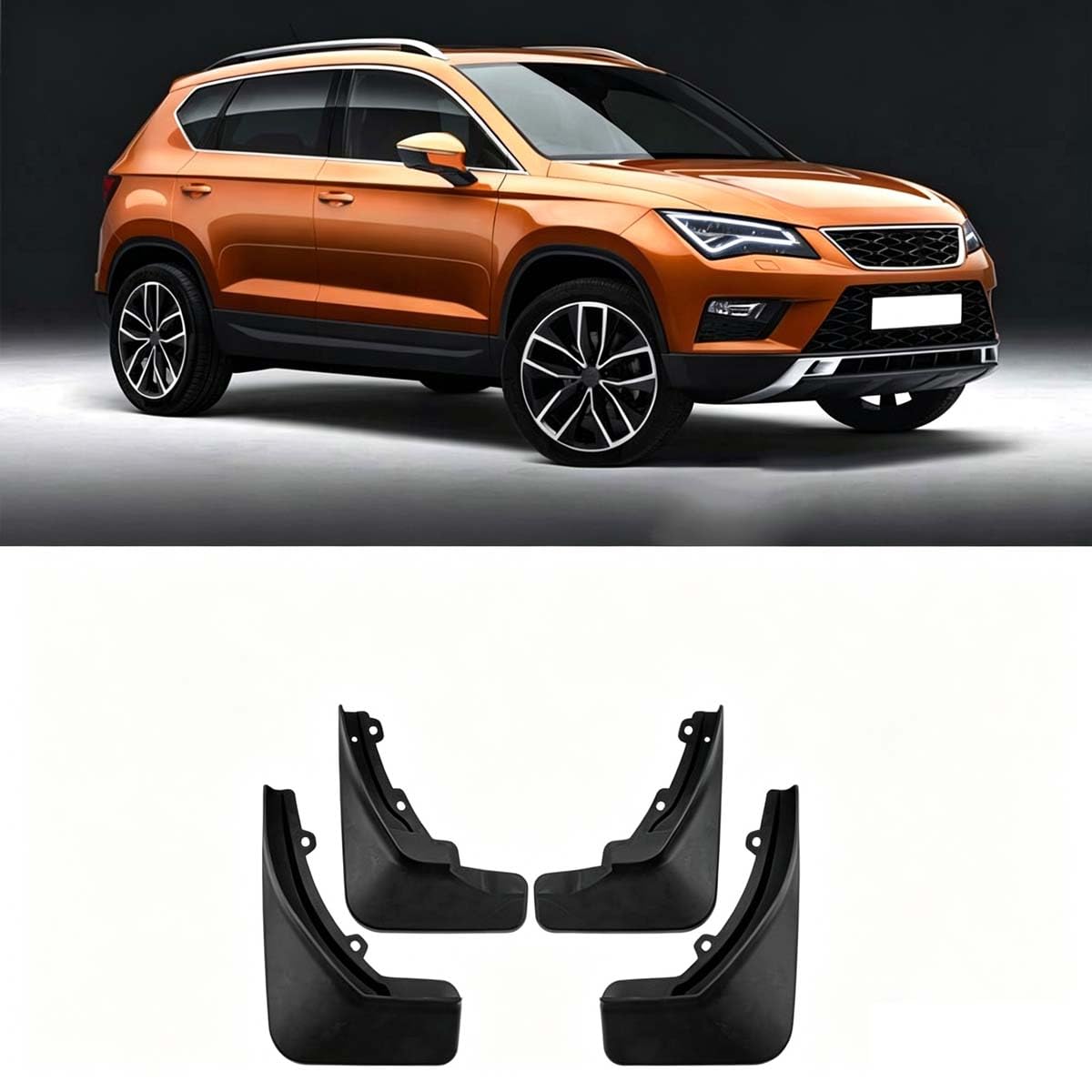 Garde-Boue de Voiture pour Seat Ateca 2016-2023 - Accessoires Extérieurs Premium Mat