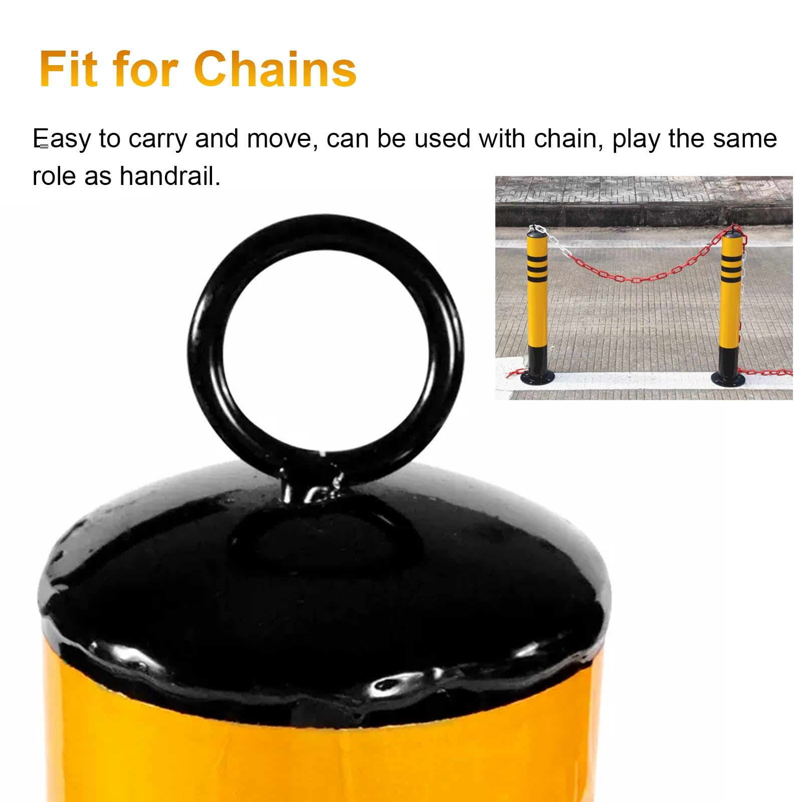 Conos/ Poste señalizacion trafico Retirable Conos de Carretera Puntal de La Calle para Sitios de Construcción/Estacionamientos/Aceras, Tamaño Personalizado ( Color : 1 pack , Size : H-75cm/29.5in )