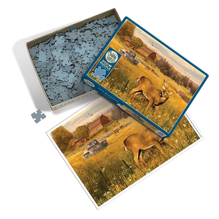 Cobble Hill Puzzle 500 Pezzi – Winter In The Park, Poster Incluso, Ecologico - 3