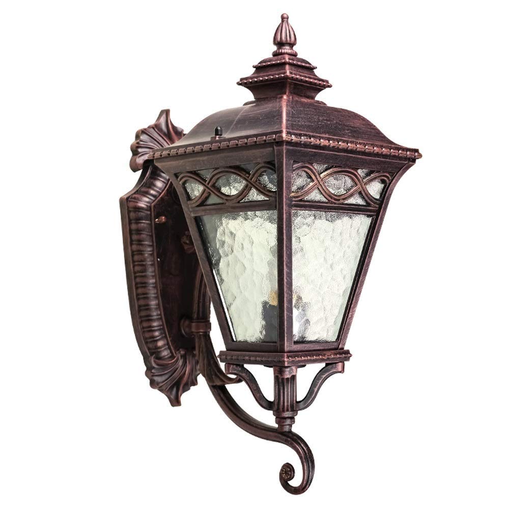 Lumière murale E27 extérieure contre l'obscurité des verres de jardin et d'escalier