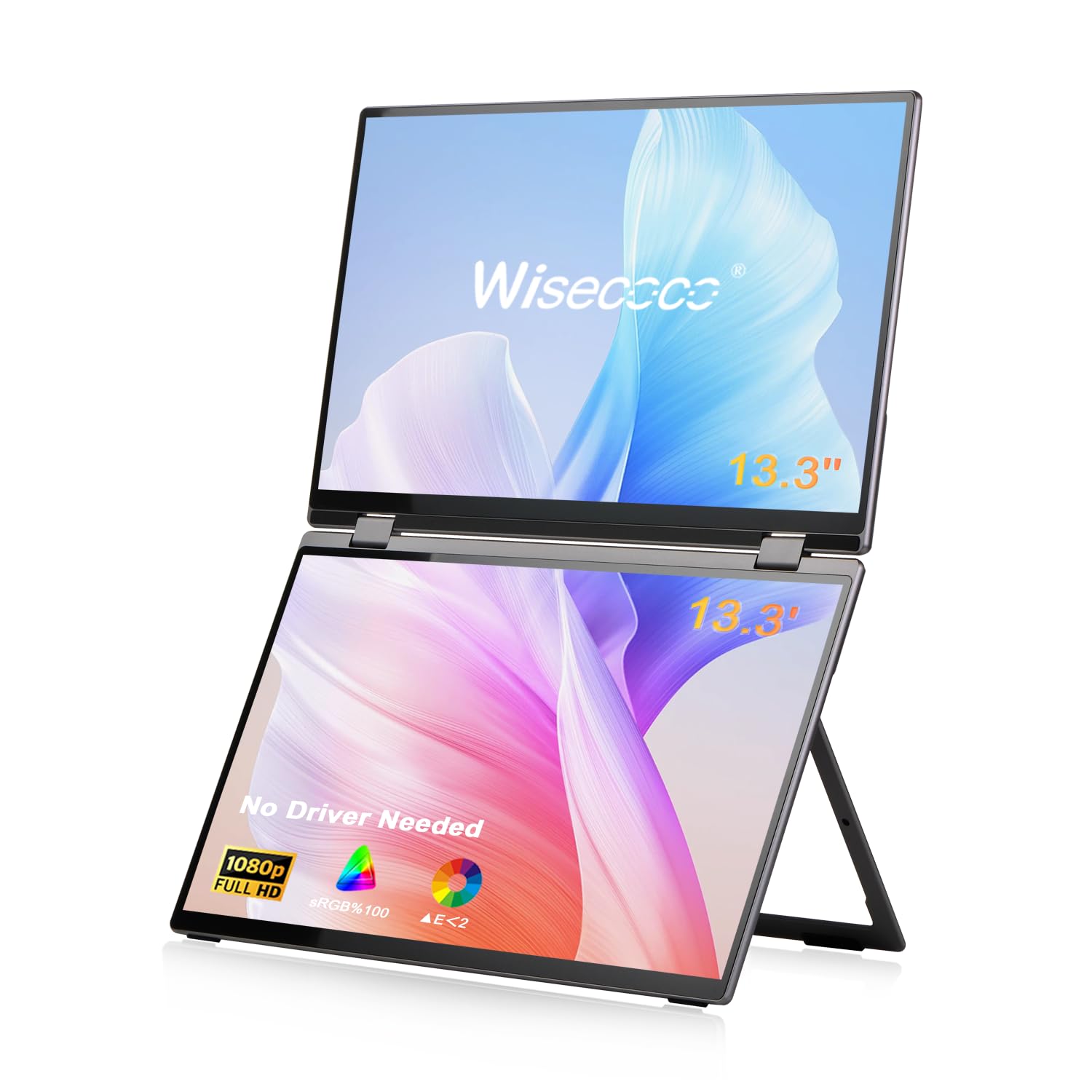 未使用）wisecoco 13.3インチ フレキシブルモニター 折り曲げ可能 Amazon.com: wisecoco 13.3'' Dual Touch Screen OLED Triple Monitor
