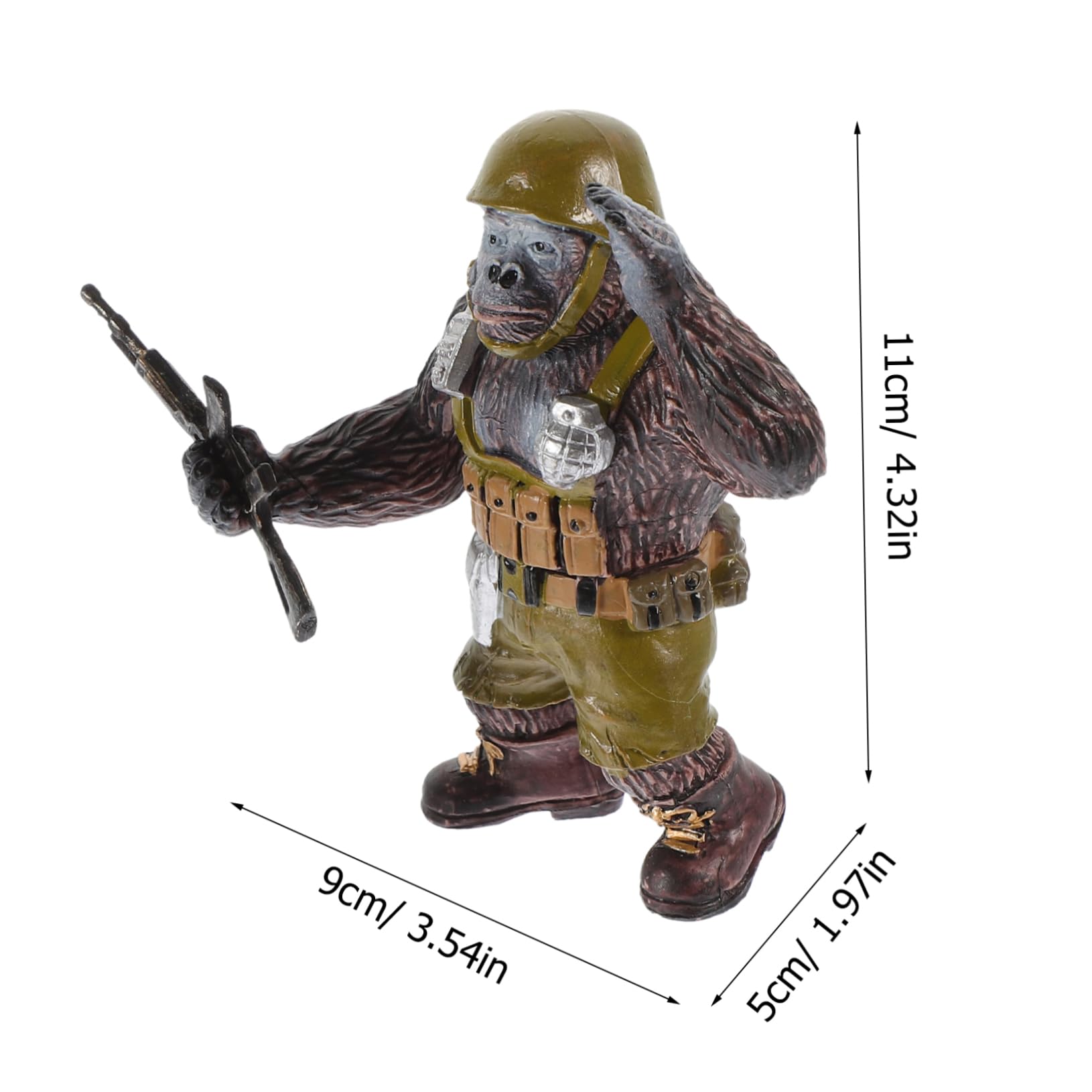 BESTonZON 4 Pz Modello Di Figure Di Animali Giganti Animali in Miniatura Giocattoli Degli Animali Della Giungla Miniature Da Tavolo Bambino Plastica Animale Decorazioni