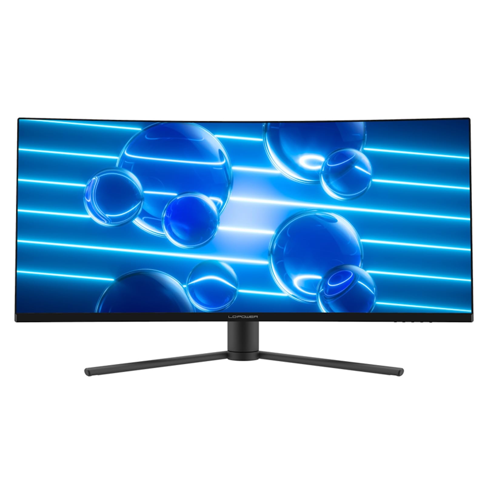 LC-POWER LC-M34-UWQHD-180-C 34" UWQHD Ultrawide Curved Monitor, 3440 x 1440, 1500R, 21:9, 180 Hz, Adaptive Sync, HDR 400, 1 ms MPRT i VA, czarny