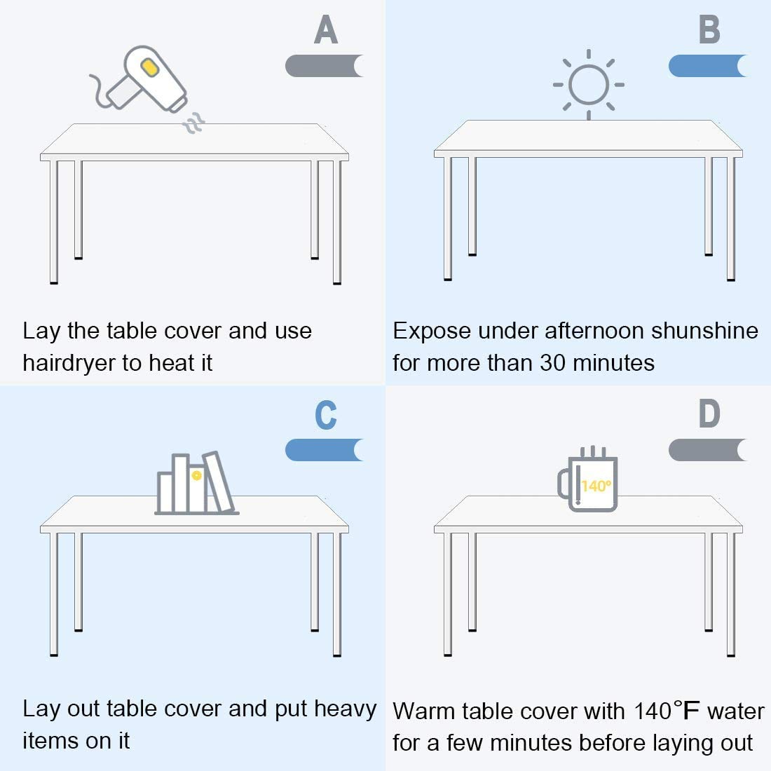 ZIJINJIAJU Clear PVC Table Cover Protector, 1.5mm Thick PVC Plastic Sheet for Desk Table,Plastic Cover for Table,24X48 inch Table Desk Pads