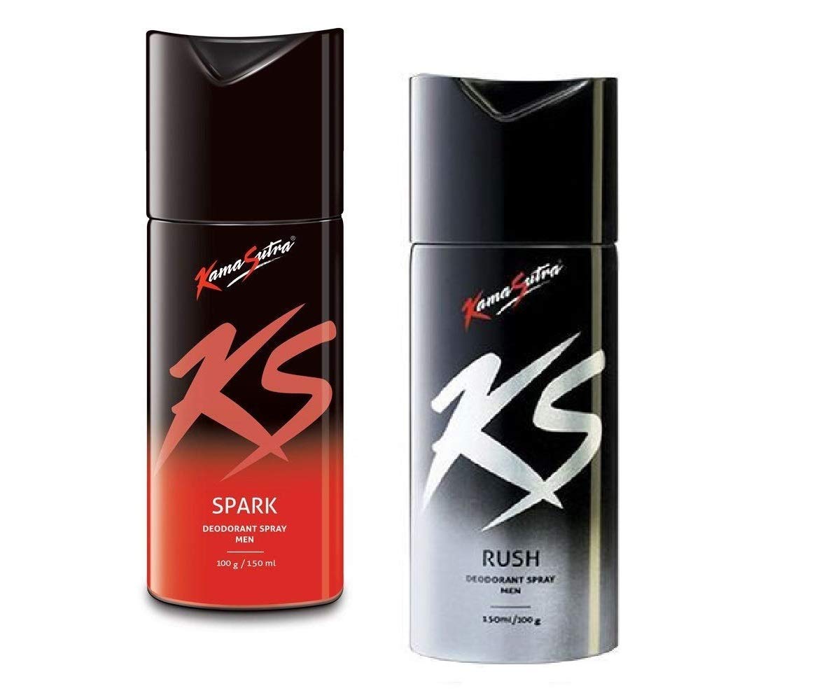 KamaSutra Deodorant Body Spray For Men, 150 ml - (Spark-Rush) Pack of 2-image-26