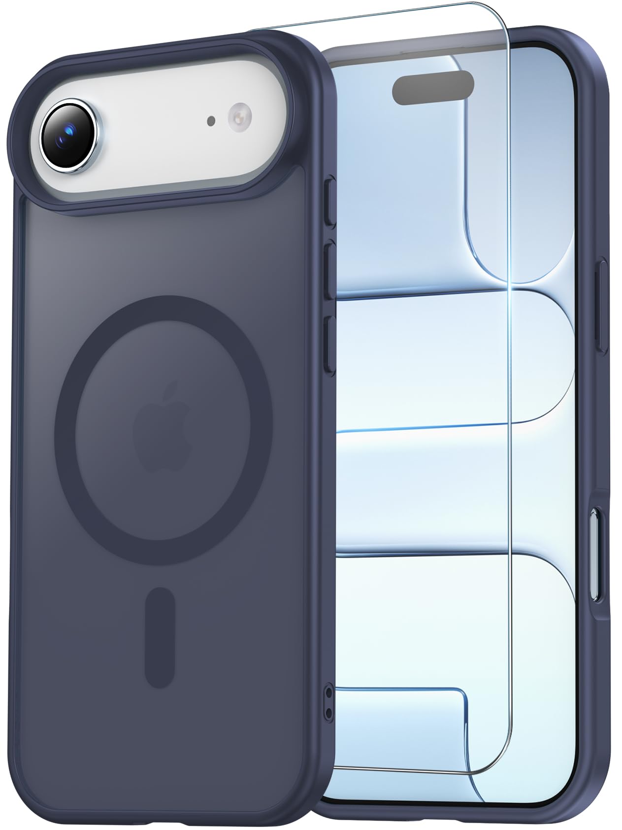 Temdan for iPhone AIR Case with Screen Protector Dark Purple
