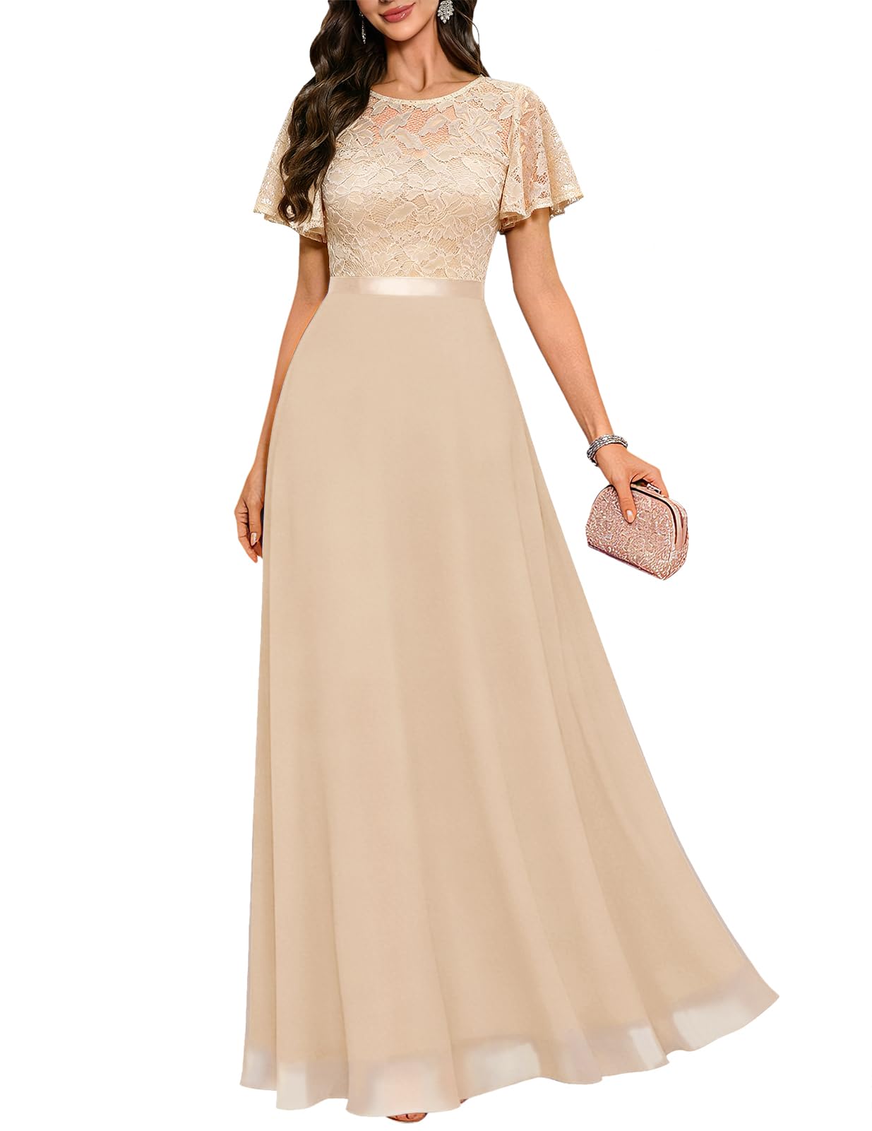 Women Formal Dress 2026, Long Wedding Guest Cocktail Party Gown