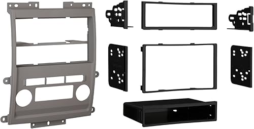 Metra 99-7428G - Kit de tablero de instalación DIN doble DINISO para Nissan Frontier LESE 2009 (gris)