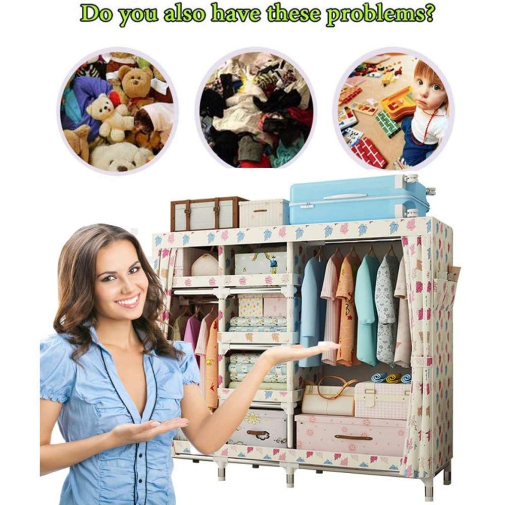 Amazon.co.jp: 衣類ポータブルワードローブポータブルクローゼット