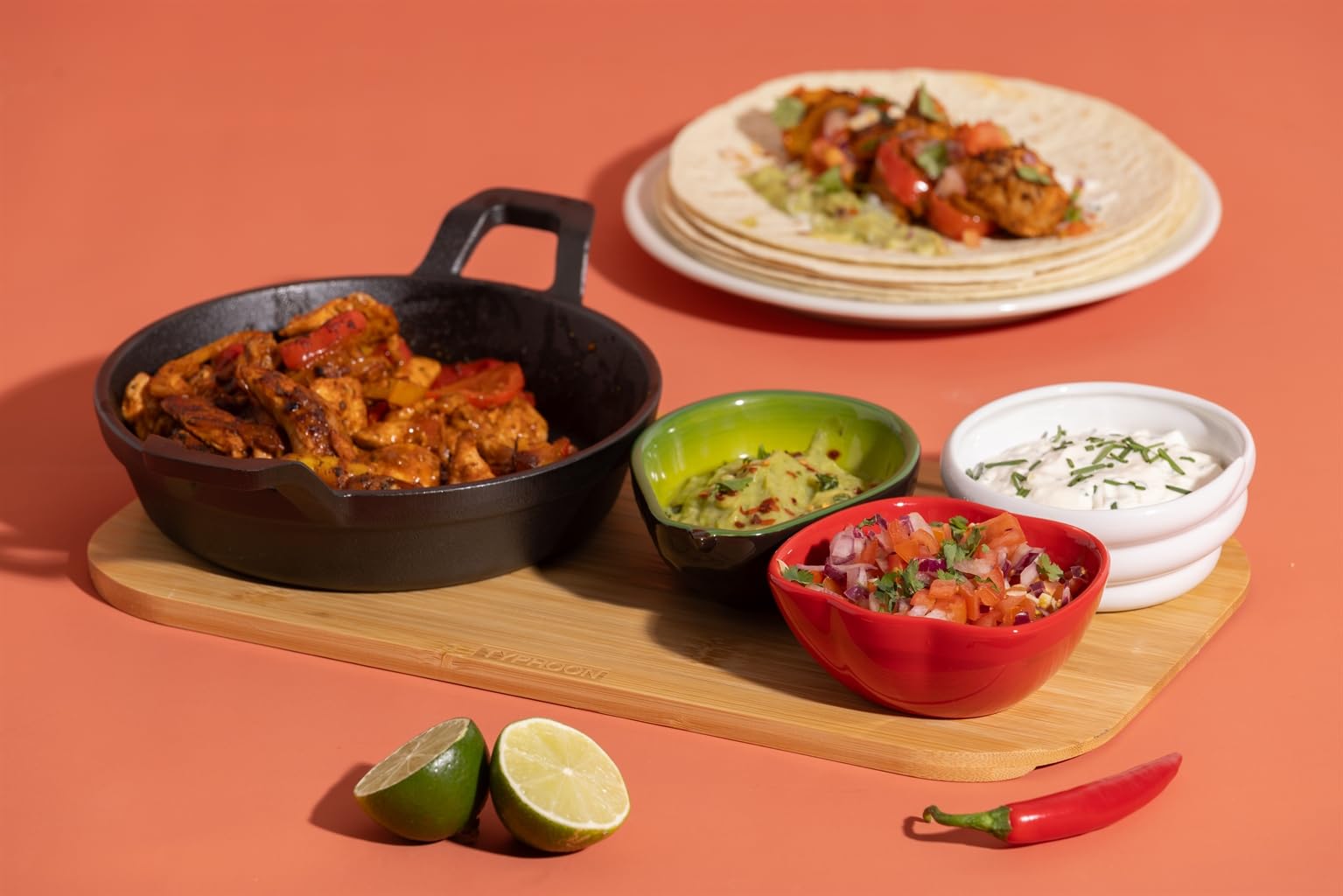 Typhoon World Foods Set of 3 Fajita Bowls, Fajita Bowls Set, Small - Image 4
