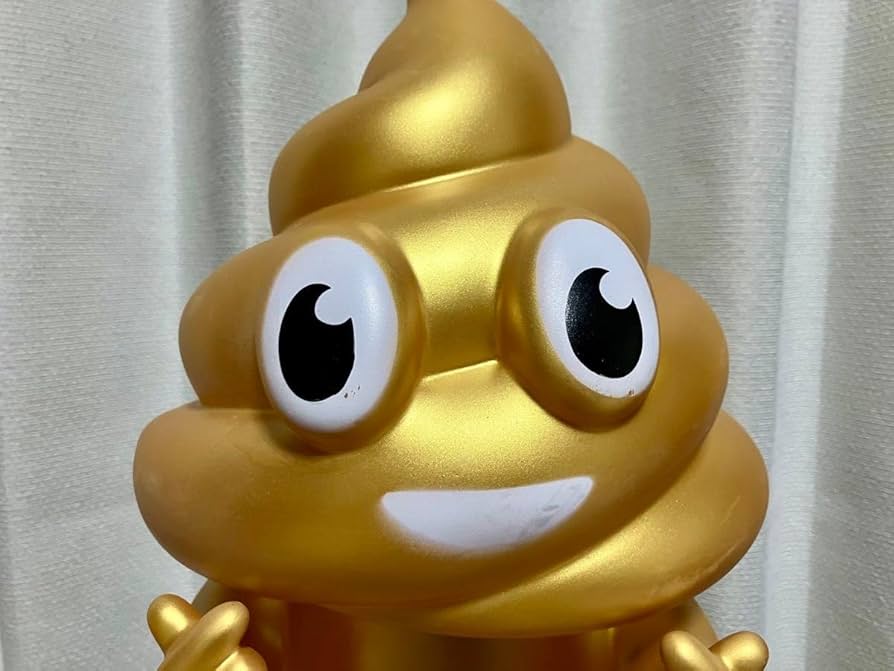 Amazon.co.jp: うんちマン うんち 超BIG ソフビ ゴールド 指ハート