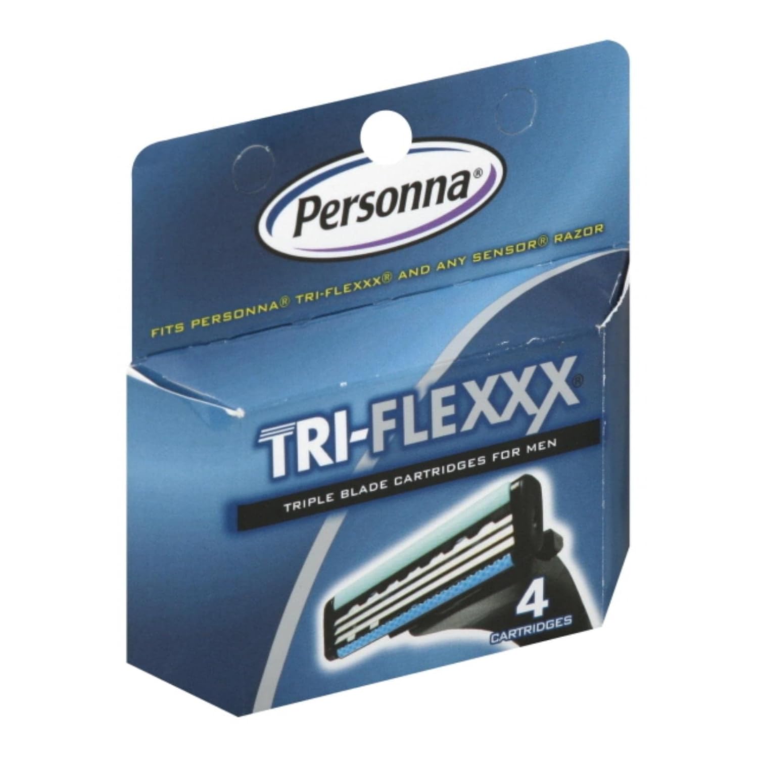 Personna Tri-Flexxx Razor System for Men Cartridge Refill - 4 Ct ...