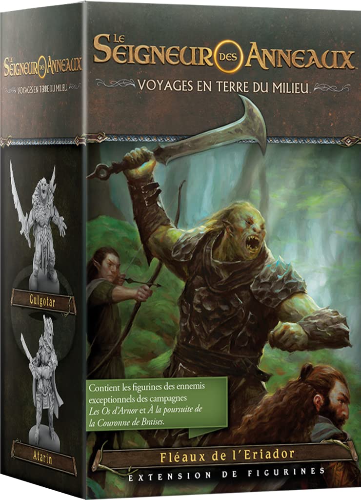 Fantasy Flight Games Le Seigneur Des Anneaux - Voyages en Terre du Milieu - Fléaux de l'Eriador (Extension de Figurines) Version française-