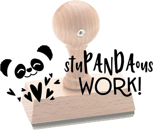 Miniatura 1 de Sello personalizado para profesores, trabajos para el aula, autoentintado o mango de madera, más de 20 diseños completados, bien hecho, gran trabajo