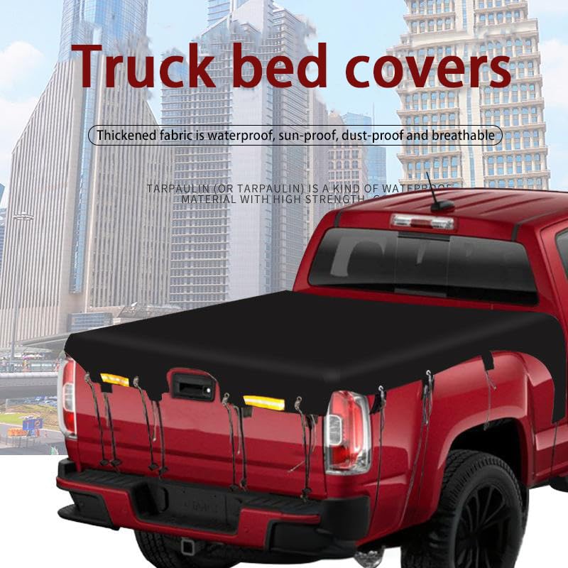 Bâche De Lit De Camion Pour Camion Ram 2500 Power Wagon (tout-terrain), Housse De Lit De Camionnette Avec Sangles élastiques Oxford Pour Camion