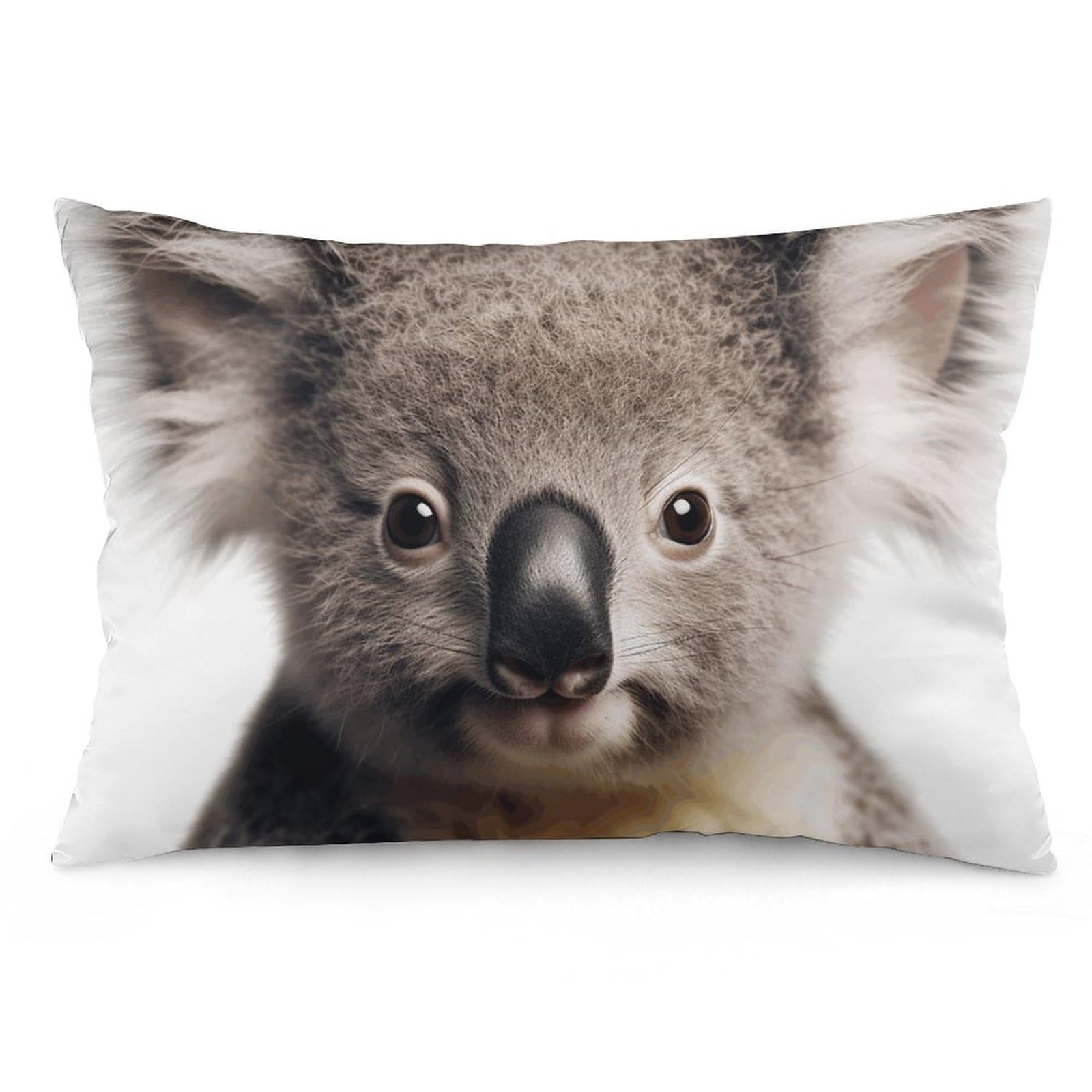 2 Pack Pillow Cases for Hair and Skin, Soft Breathable Pillow Case Covers with Hidden Zipper, Sitting Animal Pillowcase 20"x30" Pillow Covers for Sleeping Gift
