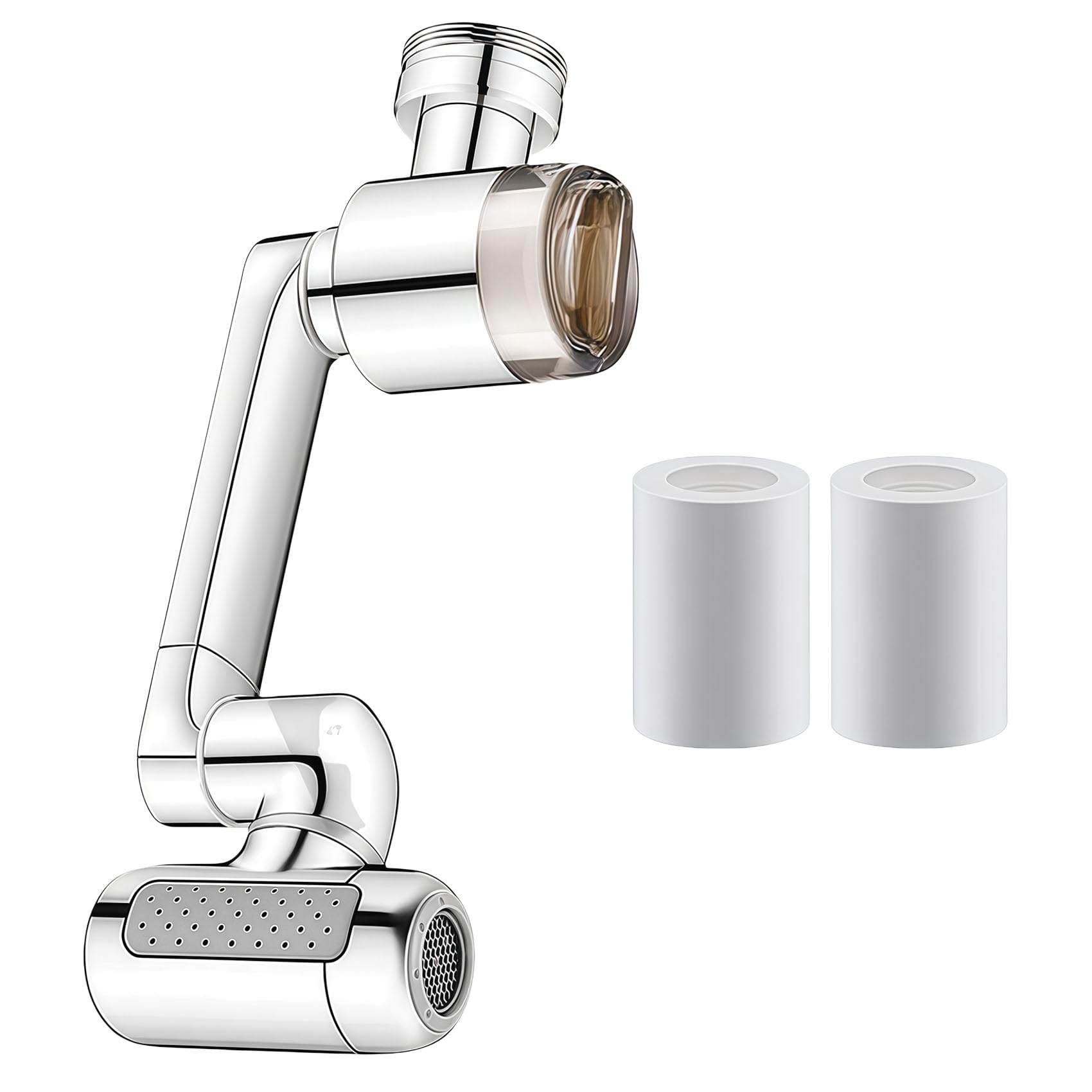 1080°Rotating Faucet Extender with Upward Facial Mist, 4 Water Modes & Built-In Filter, Universal Sink Aerator for Bathroom and Kitchen