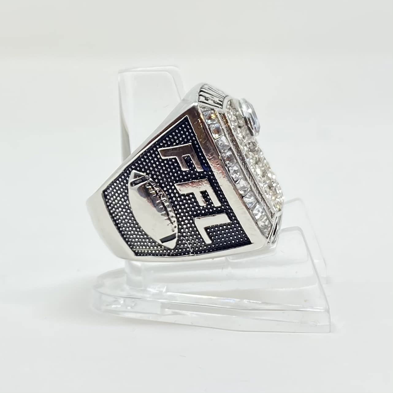 Legacy Rings 2020 2021 Fantasy Football Championship ring with clear display stand | Size 8-13 (2021, 9)