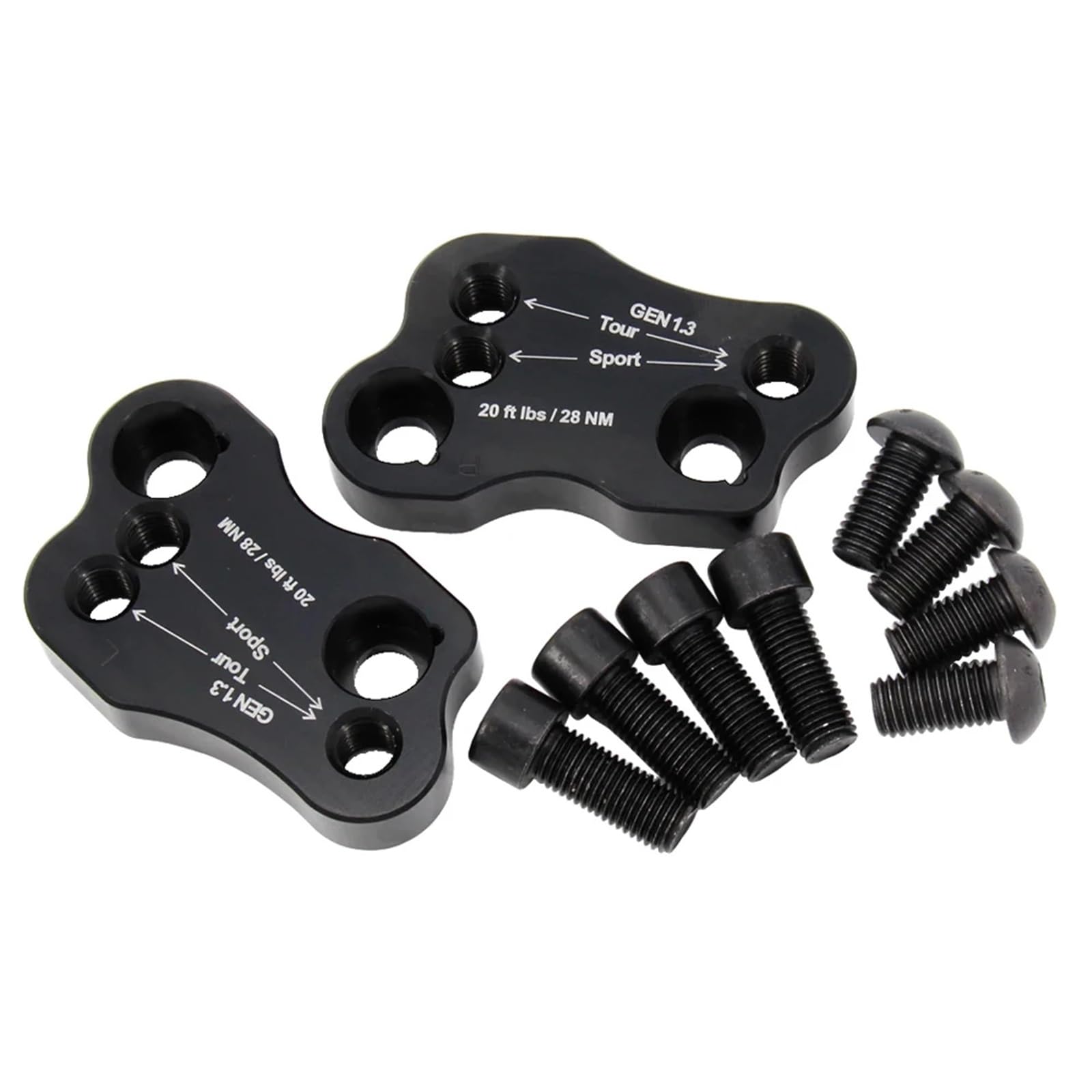 Alza Manillar Ajustable Compatible Con Gold Para Wing Para GL1800 2018 2019 2020 2021 2022 2023 Abrazadera Barra Manillar Motocicleta Elevador Montaje De Manillar Extendido Elevado