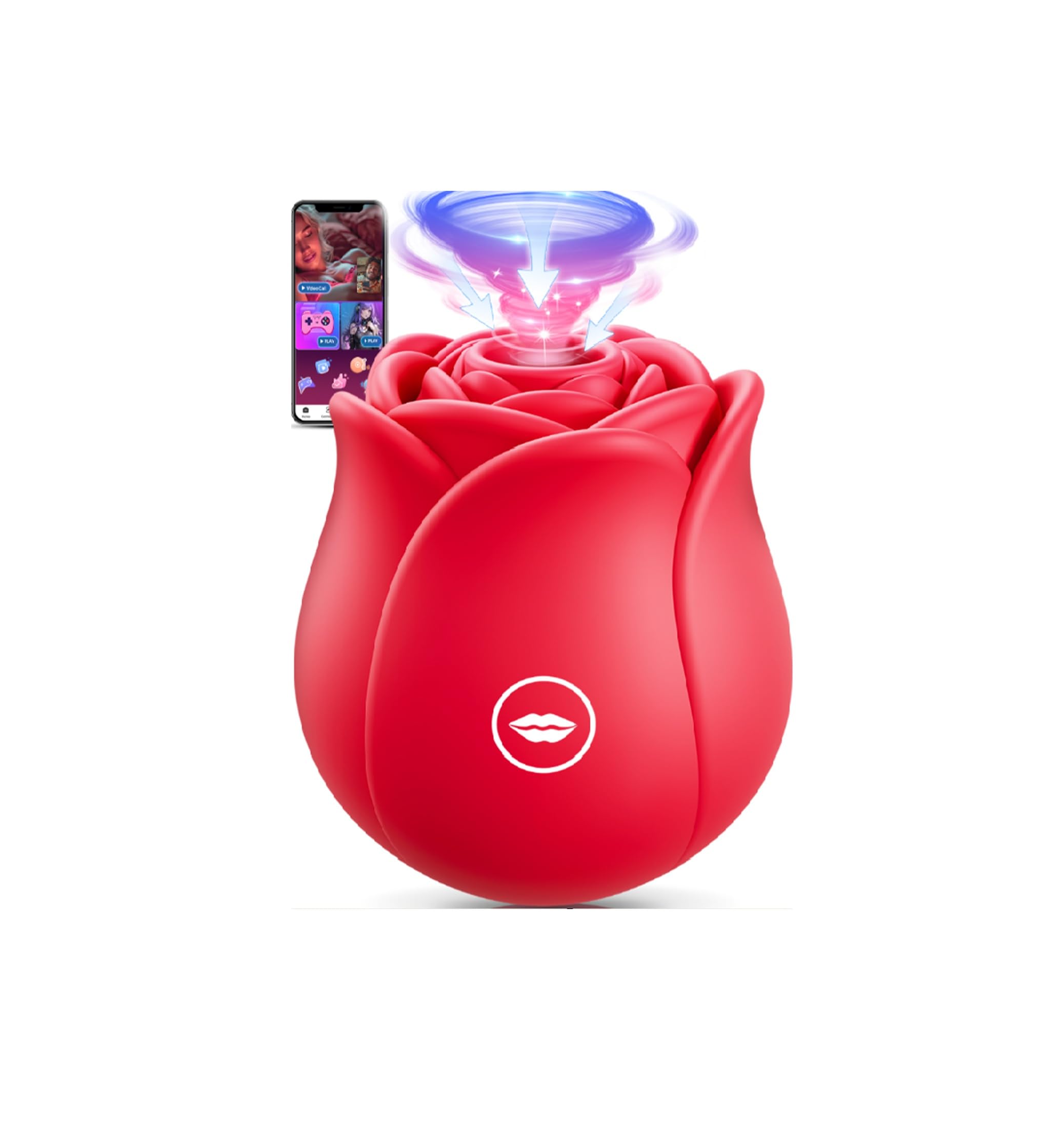 Lolitree Womens Sex Toys Clit Sucker, AI Sync Rose Toy Clitoral Stimulator