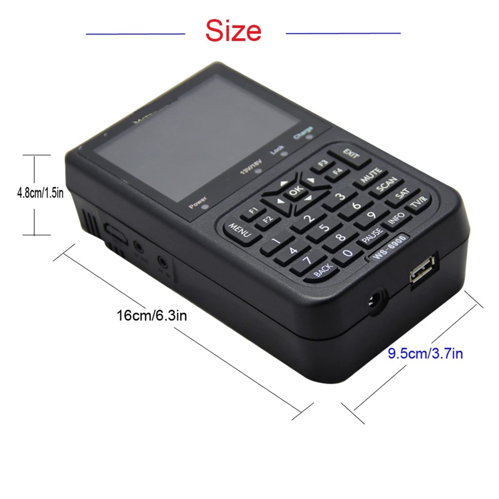 3.5 pollici LCD DVB-S Digital Satellite Finder Meter Finder DVB S Digital Satellite Full FTA Finder WS 6906 WS-6906