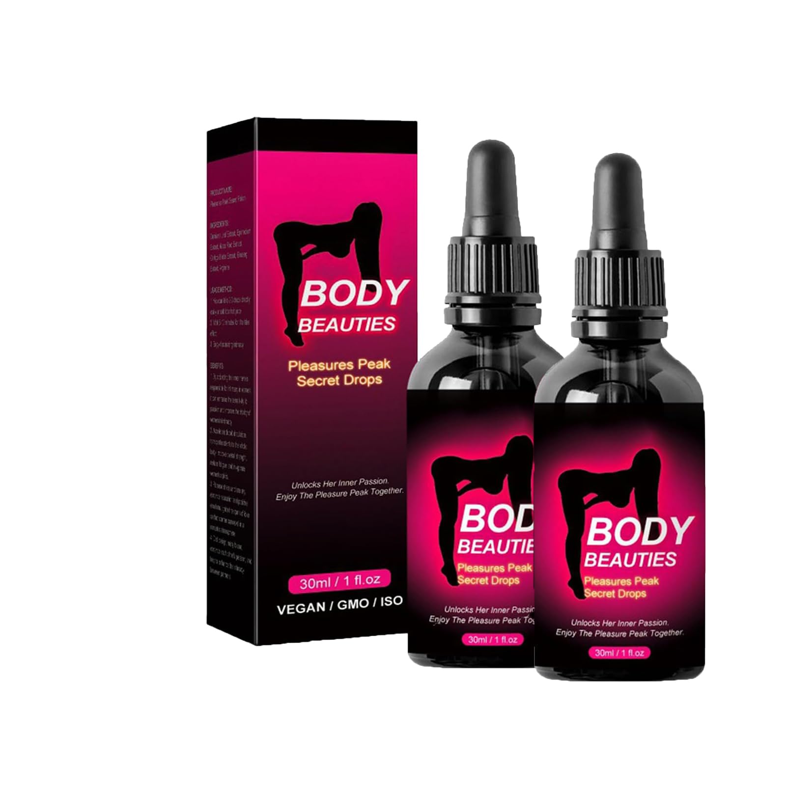 Gotas de Hormonas Felices,Potente líquido De Placer,Potenciador De La Excitación Sensual Para Mujeres,Aumenta El Placers Adecuado Para Parejas,2PC