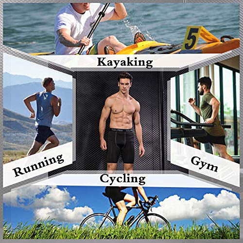 Ajcoflt Homens Sports Shorts Quick Dry Stretchable Bodycon Running Gym Training Calças de exercício