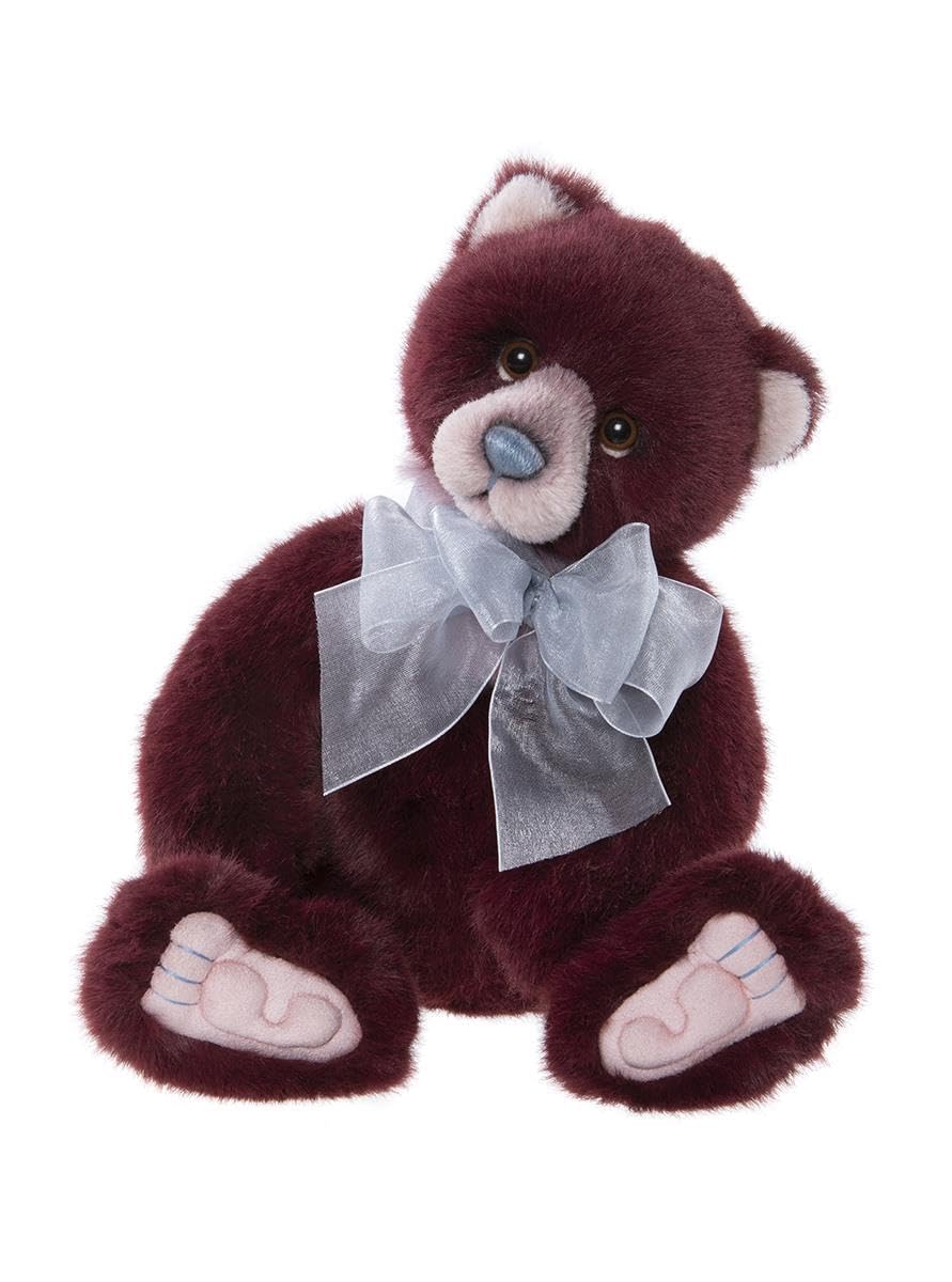 Charlie Bears Rummy Plush Teddy Bear, Burgundy, 43cm, Alpaca Plumo