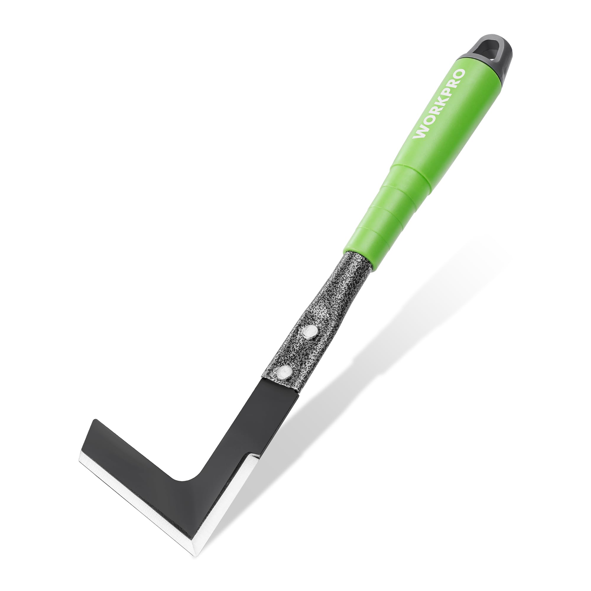 WORKPRO 33 cm Crack Weeding Tool, Steel Patio Moss Remover Tool with Handle, L-Shaped Side-Walk Weed Puller Scraper for Garden Lawn Patio Paving Moss, Small Gardening Tool
