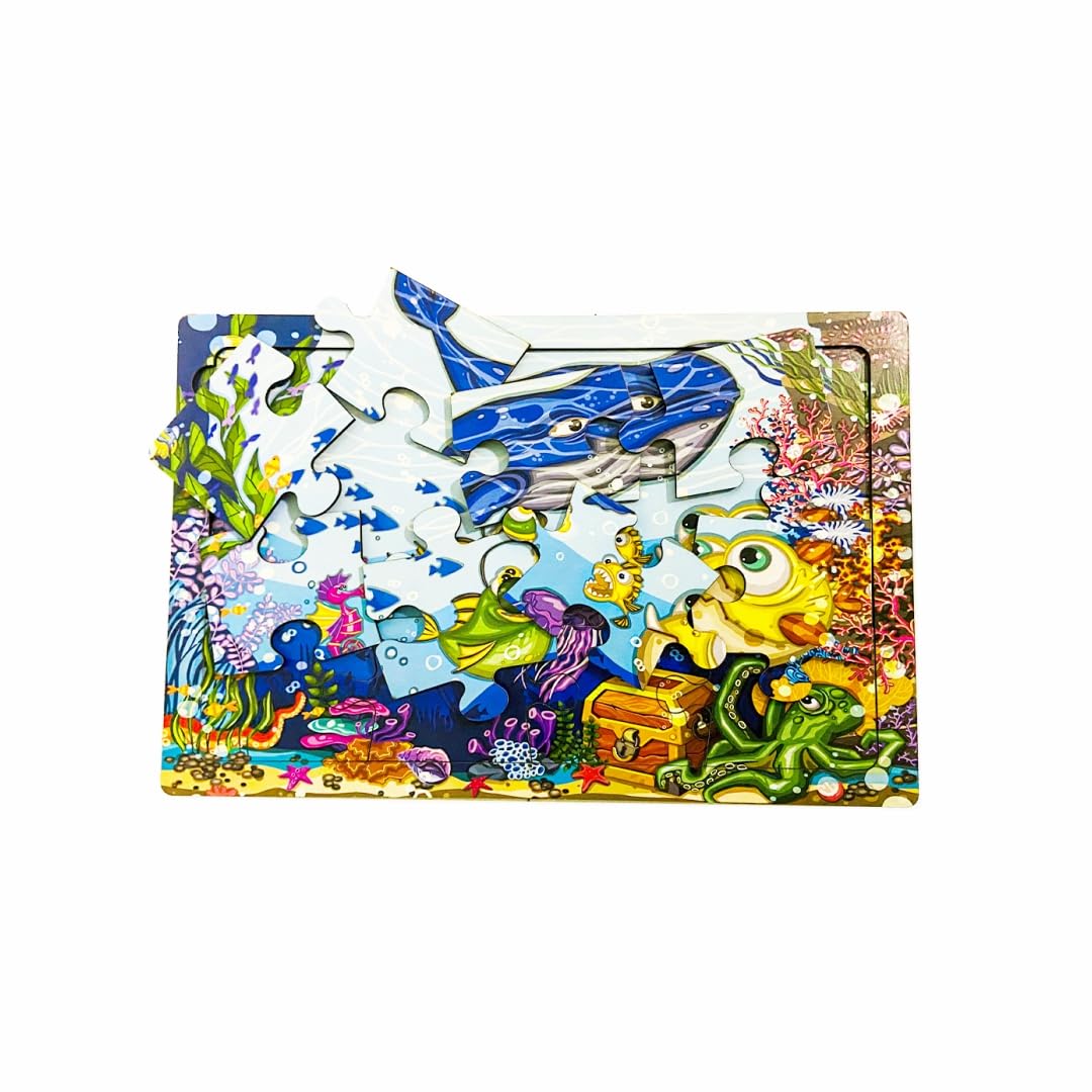 Metvan Educational Interactive and Educational Toy for Kids - Vibrant and Engaging Puzzles (underwater animal)