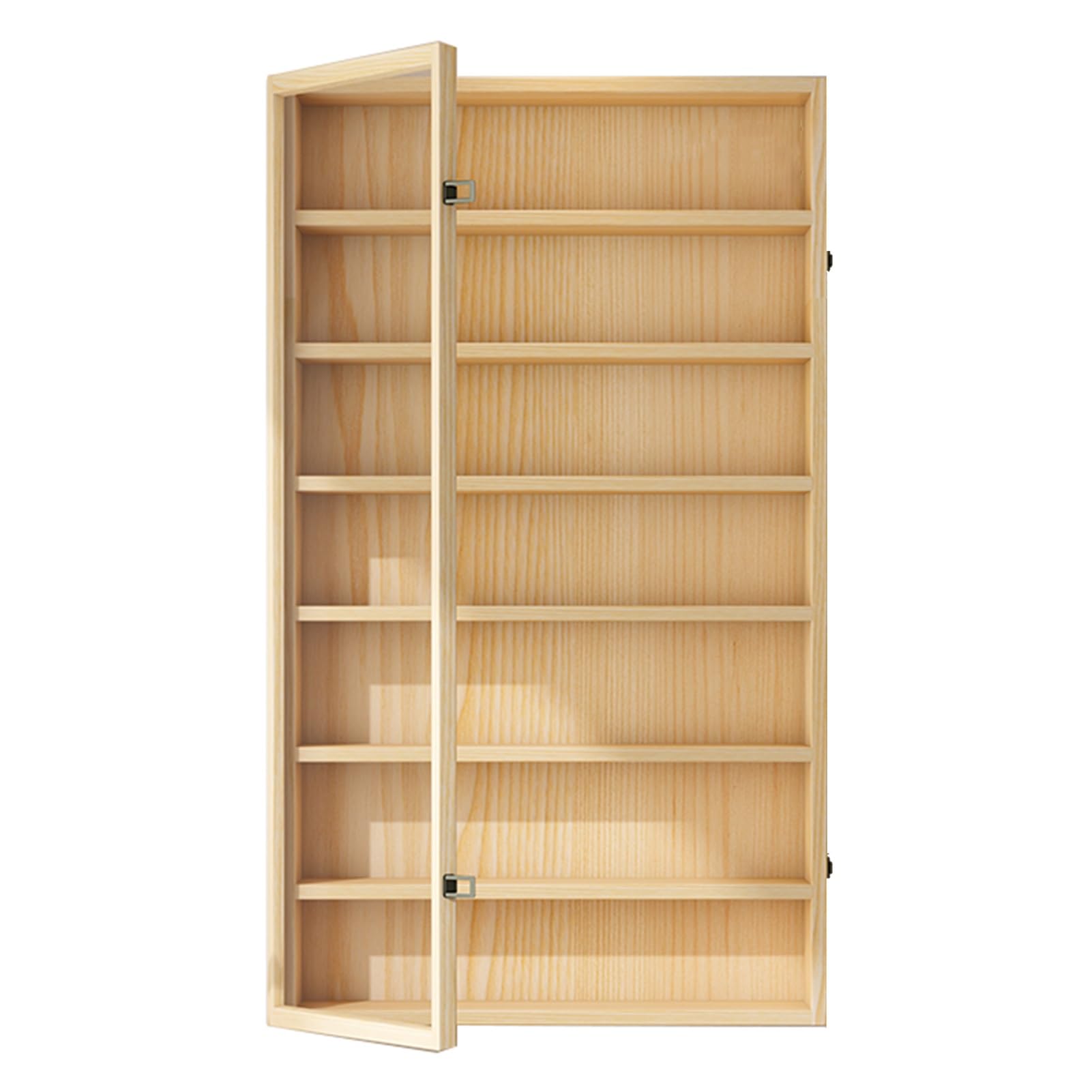 Vetrina in legno a 8 strati per oggetti da collezione, giocattoli e figure, mensola portaoggetti da parete per casa, soggiorno, camera da letto, ufficio e sala giochi (50 x 10 x 91 cm)