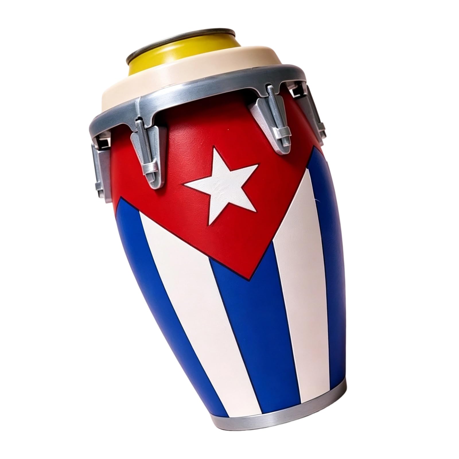 Limtula Practical Can Wrap Holder 12Oz Can Sleeve with Artistic Conga Drum Appearance and Textured Accent Drum Molded Beverage Cover