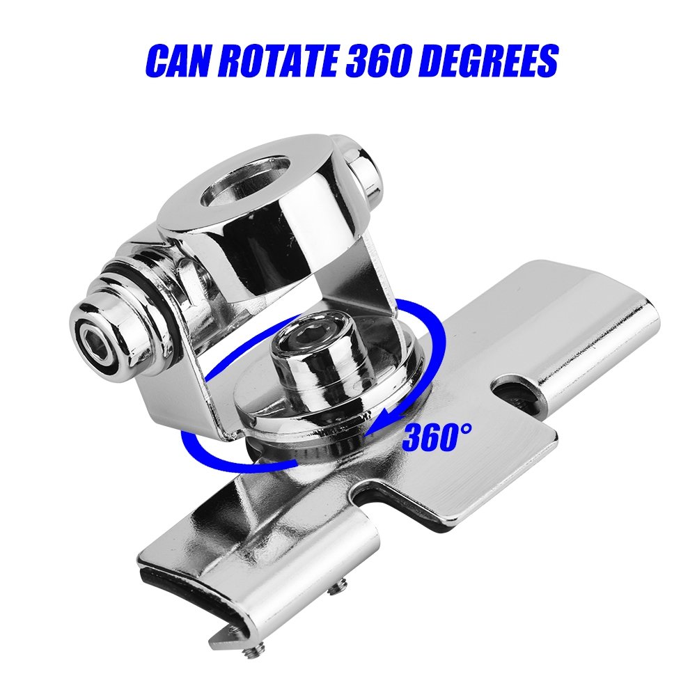 Support d'Antenne en Acier Inoxydable, Support de Fixation Radio églable pour la Plupart des radios Mobiles pour véhicules et Voitures