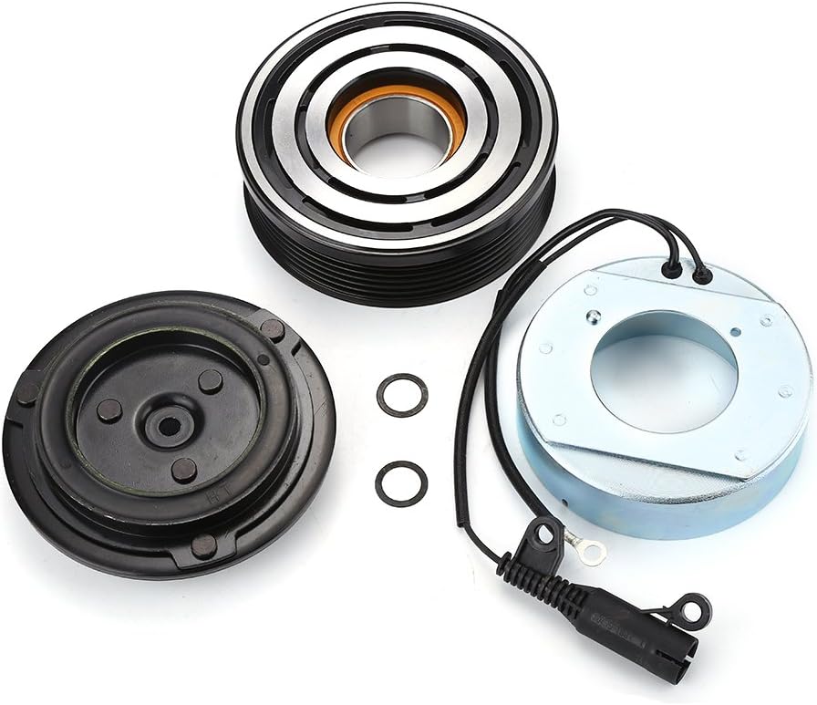 AC A/C Compressor Clutch Kit Pulley Bearing Coil Plate For Mini Cooper 02-08 l4 NOT FIT TURBOCHARGED MODELS