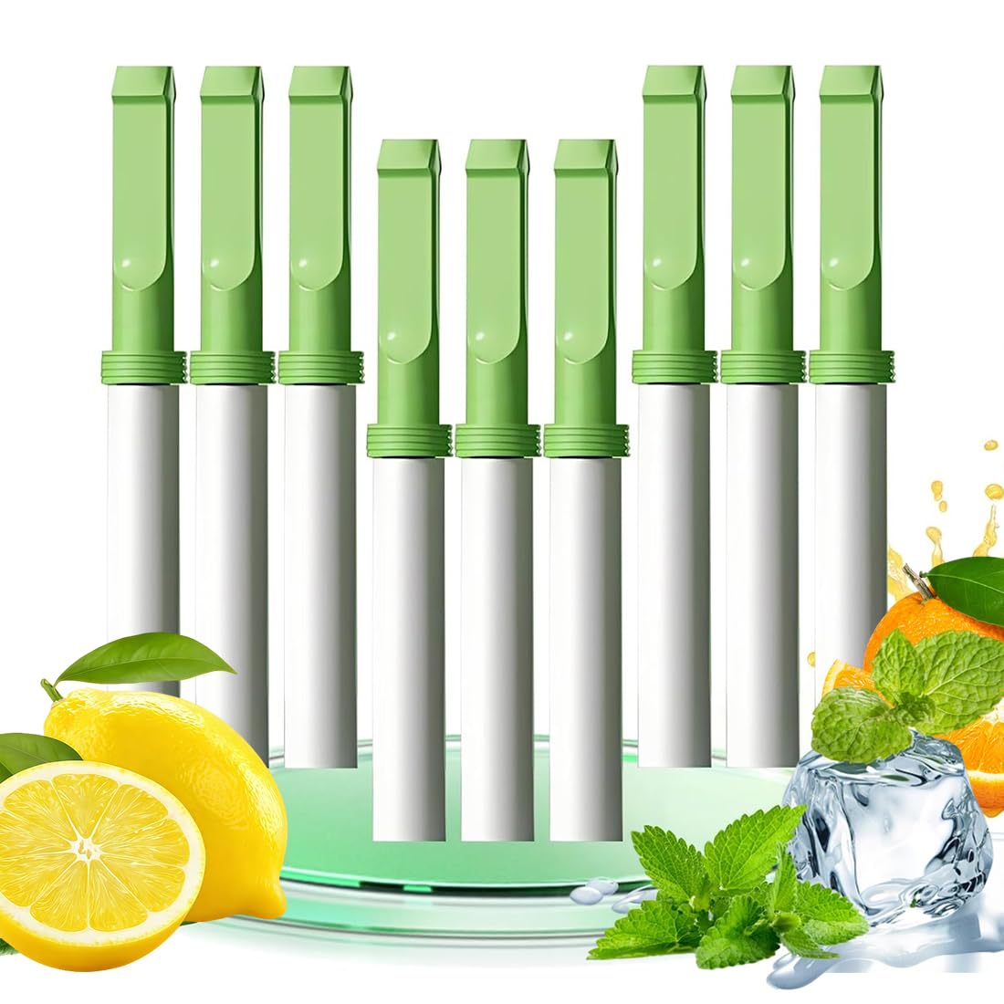 9pcs Inalatore Per Oli Essenziali e Aromaterapia | Favorisce il Rilassamento e la Calma