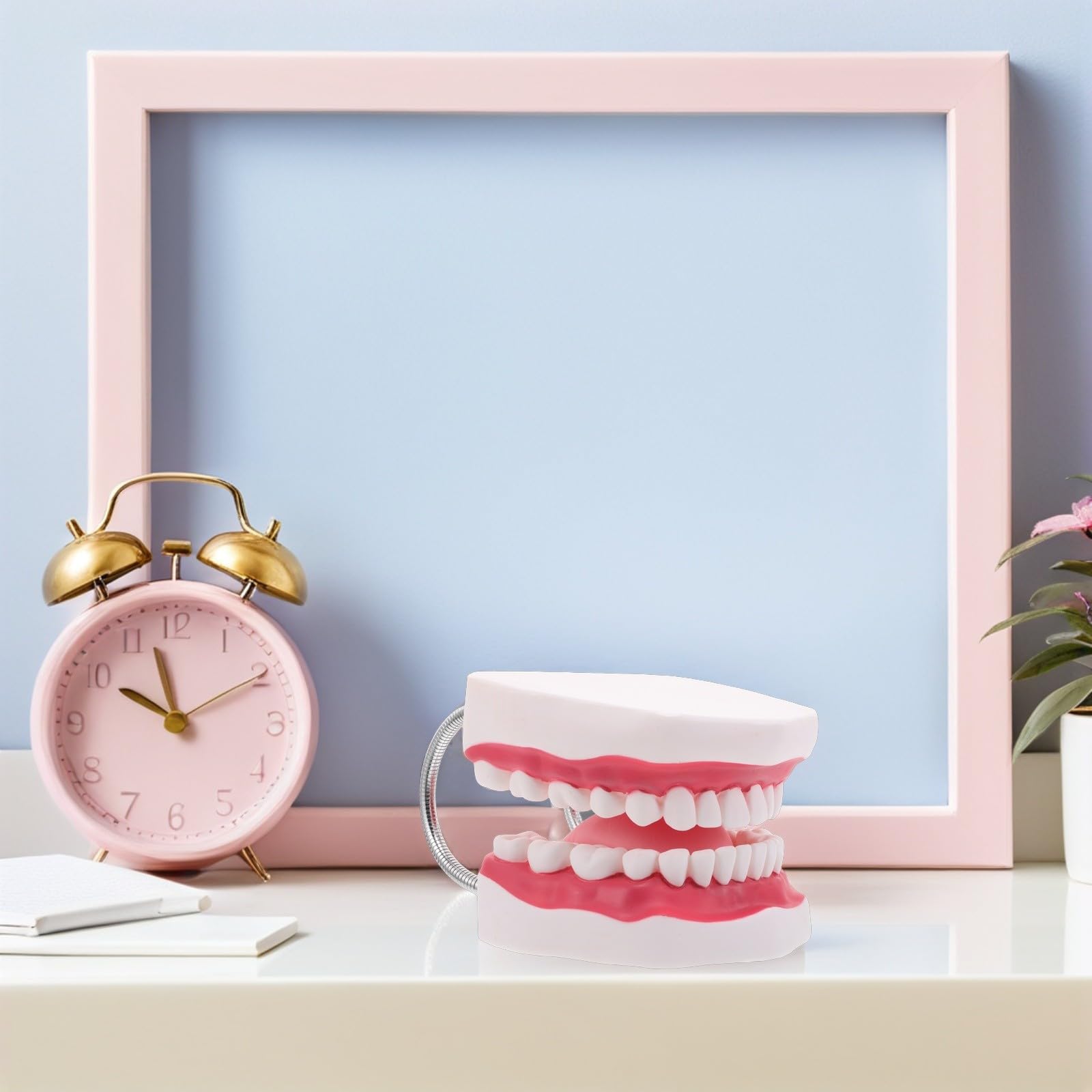 NUOBESTY Modello Di Denti Con Gengive e Lingua Per Formazione Odontoiatrica Modello Di Pratica Per Ragazza Di Denti Per Insegnamento Ortodontico