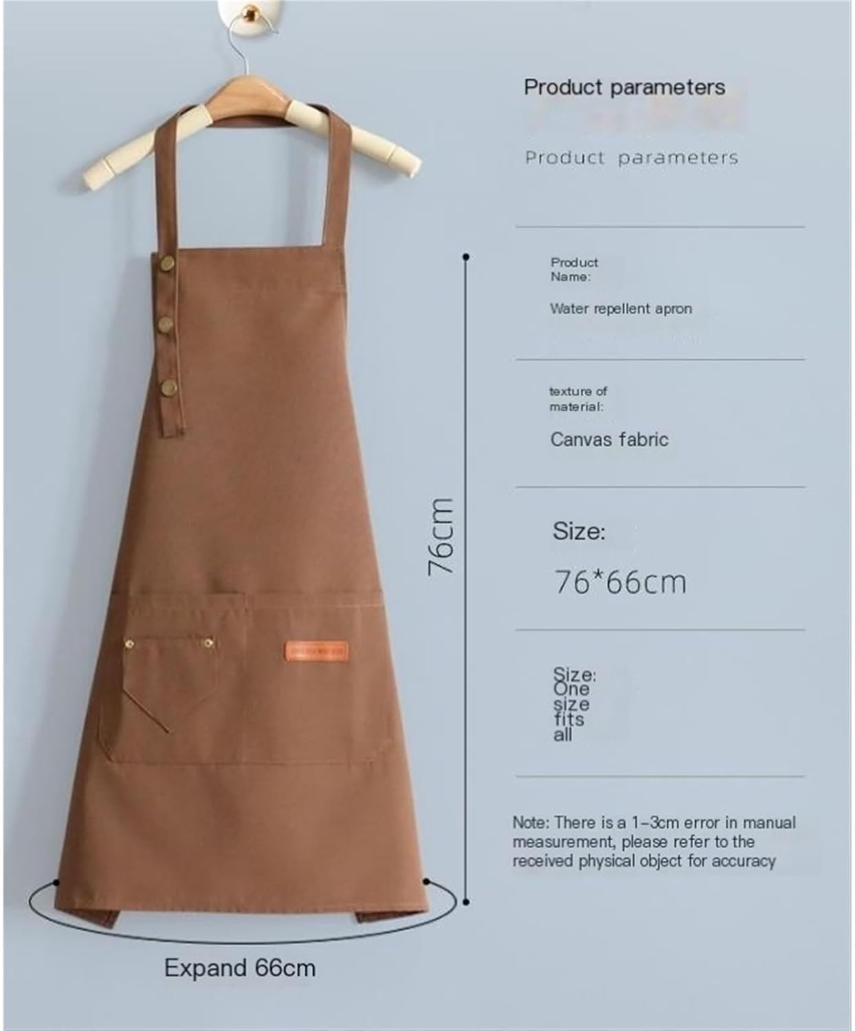 Chef Aprons for Men Women with ，Adjustable Sleeveless Polyester Apron with Snap Buttons and Organized Storage Pockets, One-Size-Fits-All