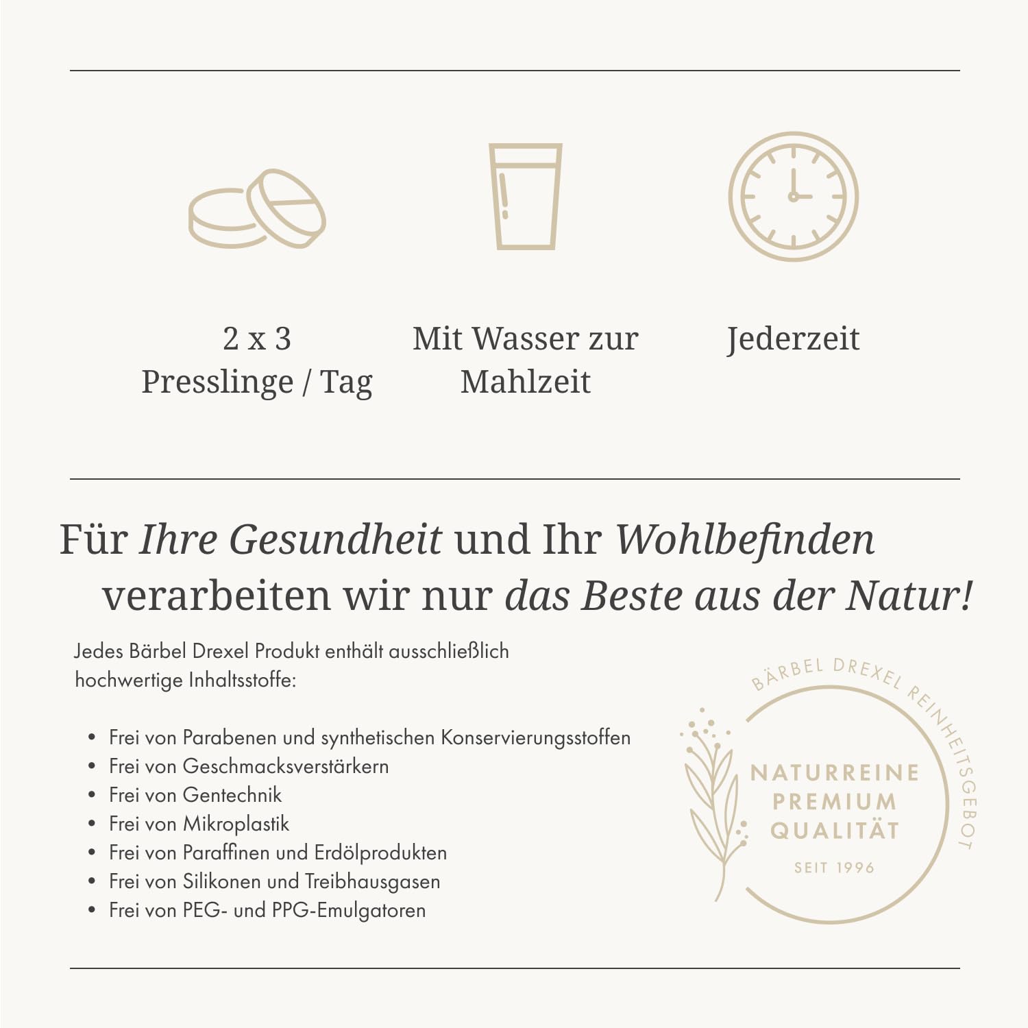 Spirulina und OPC Presslinge ausschließlich natürliche Inhaltsstoffe (360 Stk) Naturheilkunde BÄRBEL DREXEL®