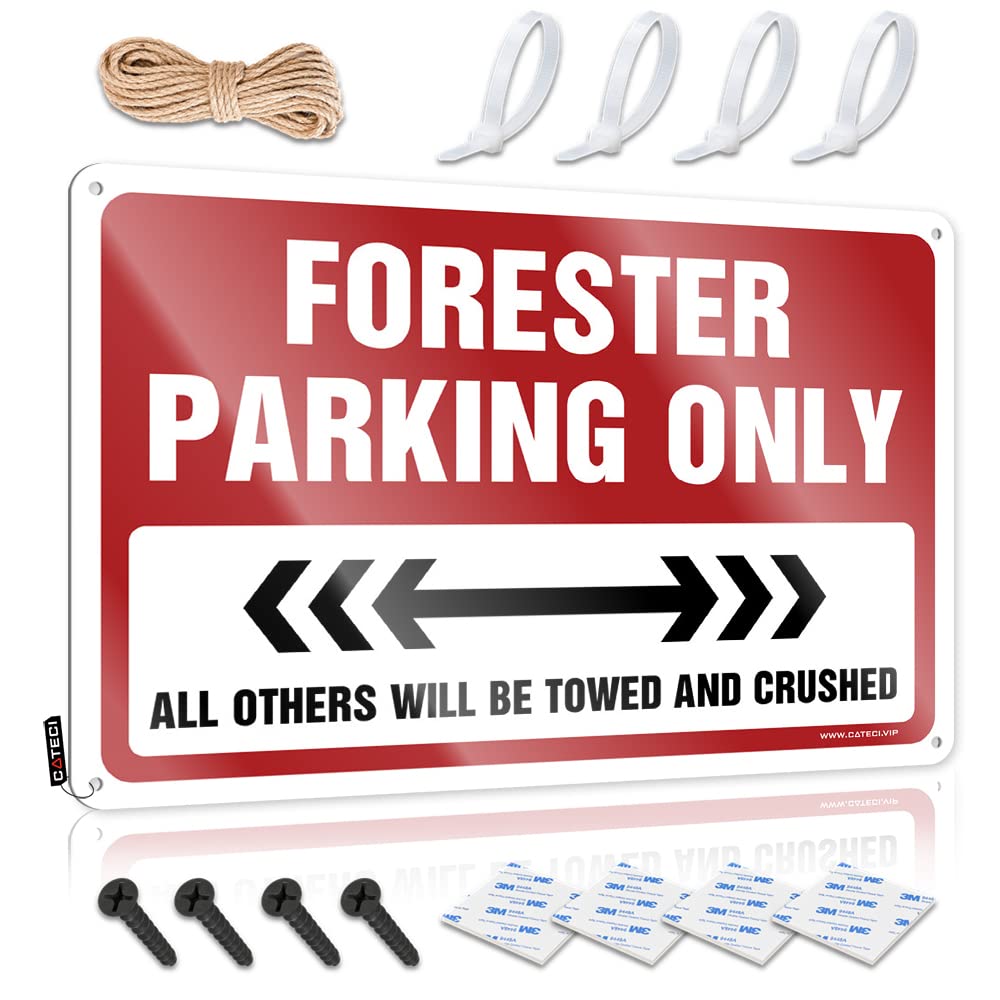 Mimosa Retro Vintage Poster - Forester Parking Only Rustic Wall Art Accessories Easy Hang For Lake(30X40CM)