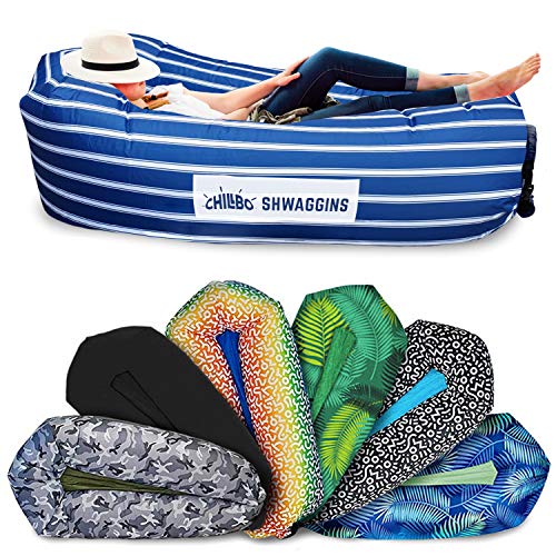 Chillbo SHWAGGINS 2.0 Best Inflatable Lounger Portable Hammock Air Sofa and Camping Chair