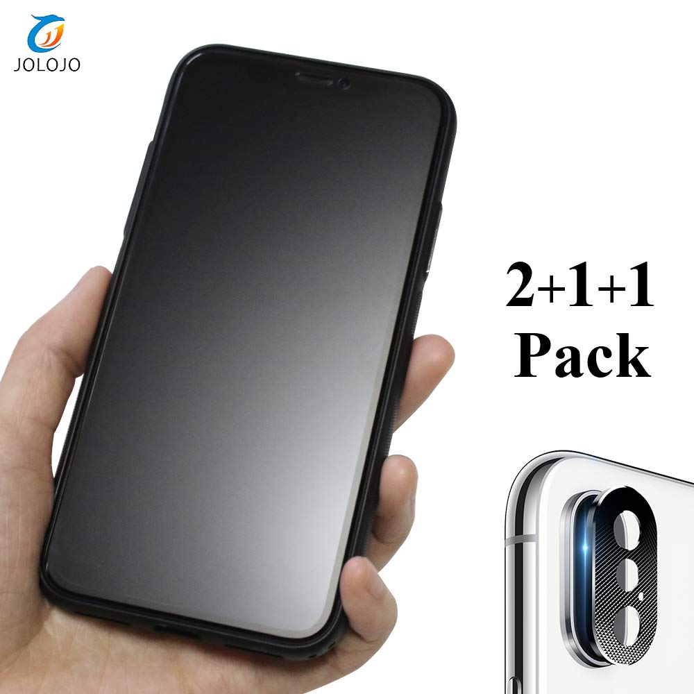 Buy Jolojo Iphone Xs Max 6 5 Matte Screen Protector Tempered Glass Anti Glare Anti Fingerprint Camera Lens Protector Full Cover Back Film For Iphone Xs Max Online At Desertcartuae