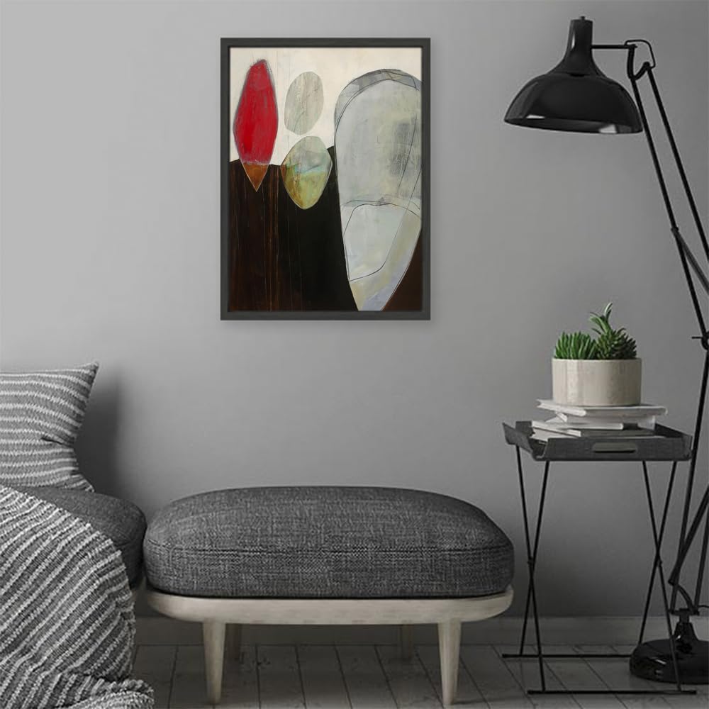 VERRE ART Printed Framed Canvas Painting for Home Decor Office Wall Studio Wall Living Room Decoration (14x22inch Black Floater) - Submerge #3