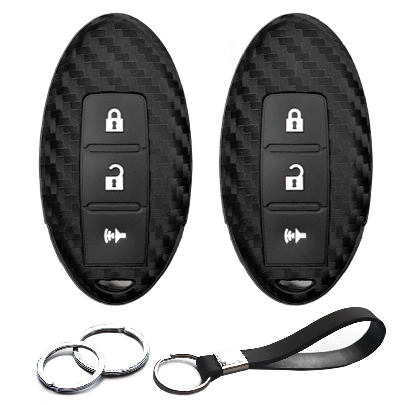 INFIPAR 2pcs Compatible with Nissan Z 370Z Armada Frontier Murano Pathfinder Rogue Titan Rogue Kicks Quest Sentra Tiida Versa Note Xterra X-Trail