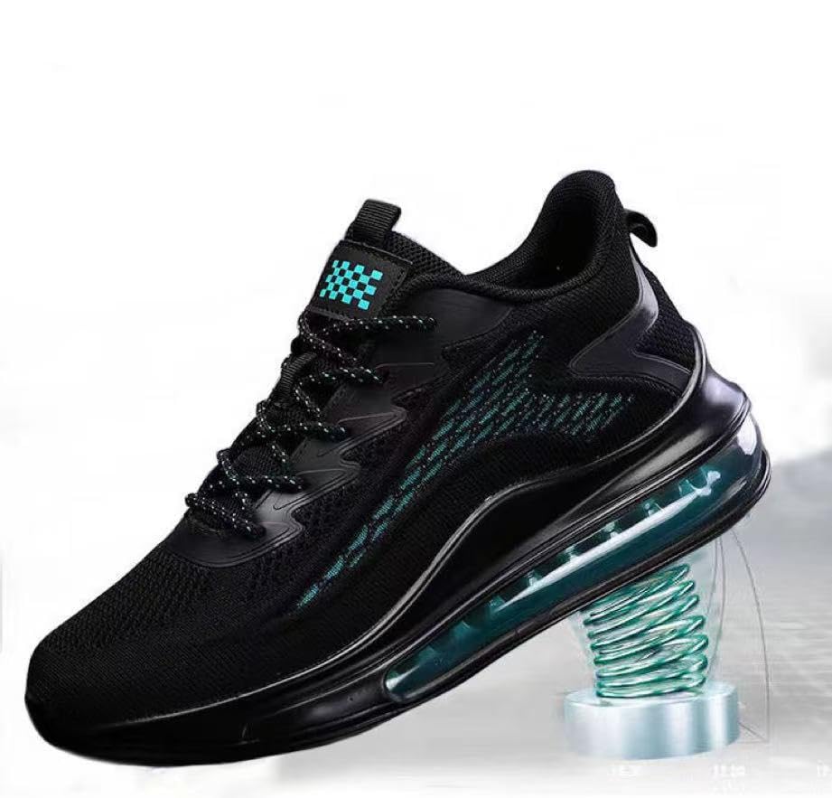 Mens Breathable Mesh Work Non Slip Shoes for Men Lightweight Gym Shoes for Shock Absorbing Sneakers Running Air Cushion Sport Walking2
