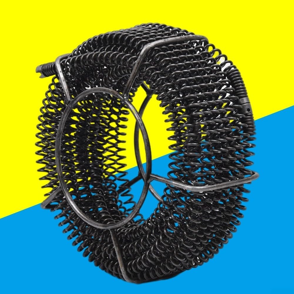 Spirale Sturatubi Acciaio 6m con 7 per punte Anti-Rottura Spirale(Small Basket 6)